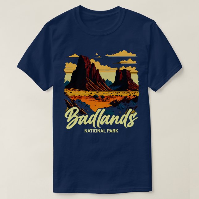 Badlands National Park South Dakota T-Shirt (Design Front)