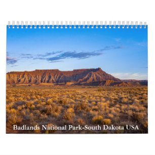 Badlands National Park-South Dakota USA Calendar