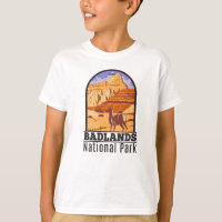 Badlands National Park South Dakota Vintage T-Shir