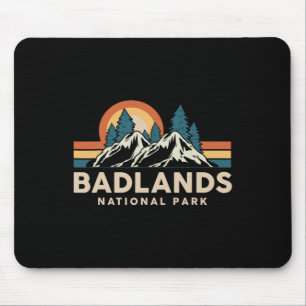 Badlands National Park Souvenir Hiking Camping Out Mouse Pad