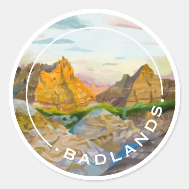 Badlands National Park Sticker (Front)