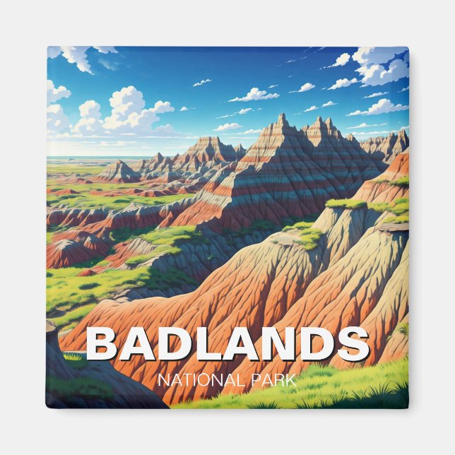 Badlands National Park Travel Magnet (Front)