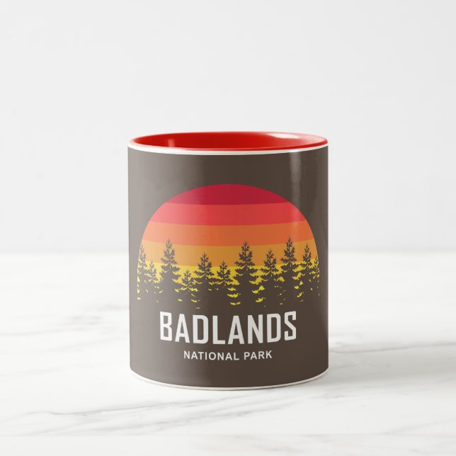 Badlands National Park Two-Tone Coffee Mug (Center)