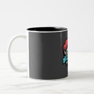 Badlands national park Two-Tone coffee mug
