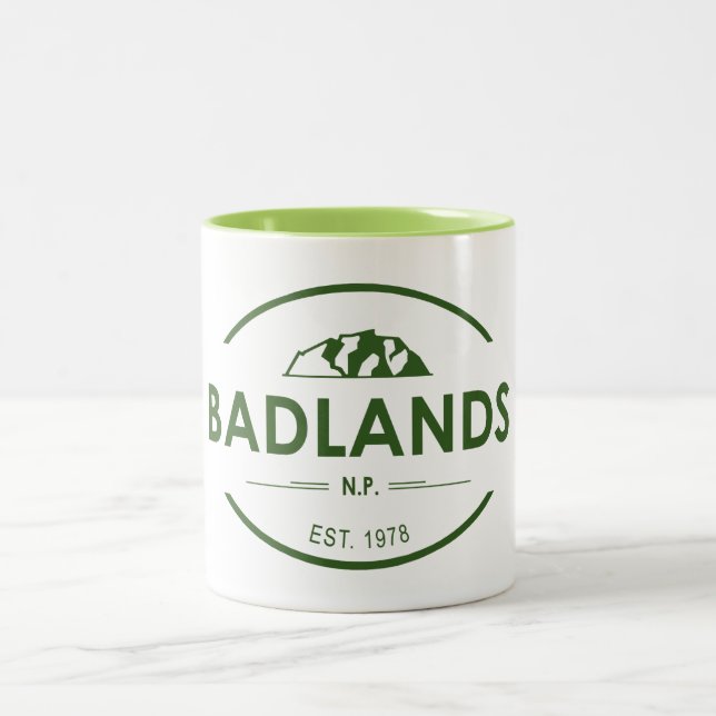 Badlands National Park Two-Tone Coffee Mug (Center)