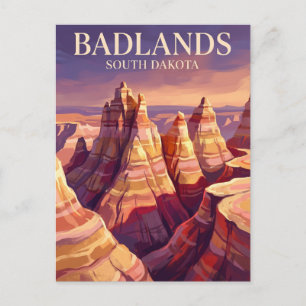 Badlands National Park USA Postcard