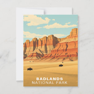 Badlands National Park USA South Dakota Postcard