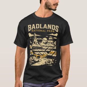 Badlands national park vintage retro adventure T-Shirt