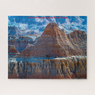 Badlands North Dakota.Christmas Greetings Jigsaw Puzzle
