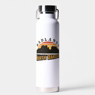 Badlands North Dakota Retro Water Bottle