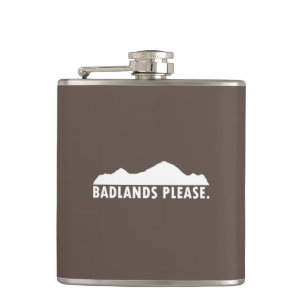 Badlands Please Hip Flask