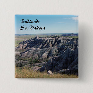Badlands, South Dakota 15 Cm Square Badge