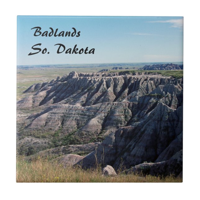 Badlands, South Dakota Ceramic Tile (Front)