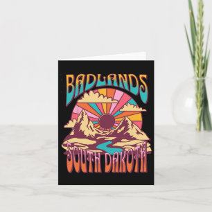 Badlands South Dakota Nature Hiking Mountains Outd Card
