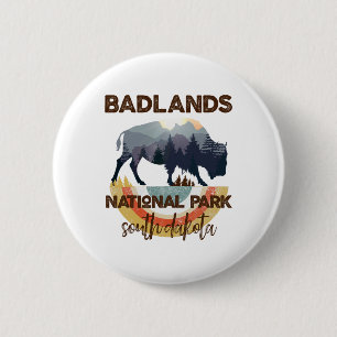 Badlands South Dakota Shirt Sd National Park Hikin 6 Cm Round Badge