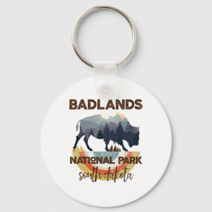Badlands South Dakota Shirt Sd National Park Hikin Key Ring