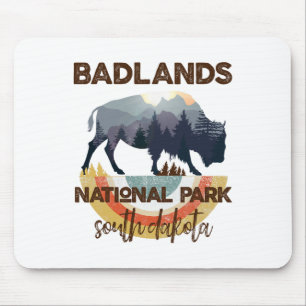 Badlands South Dakota Shirt Sd National Park Hikin Mouse Pad