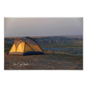 Badlands Tent Photo Print