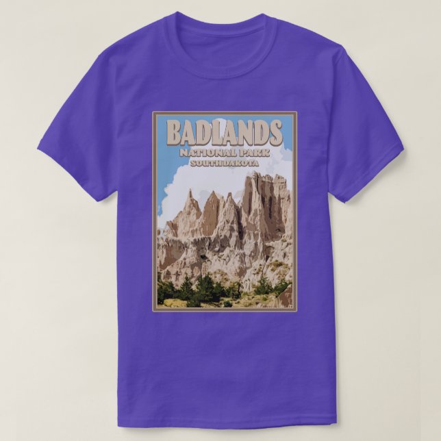Badlands US National Park South Dakota T-Shirt (Design Front)