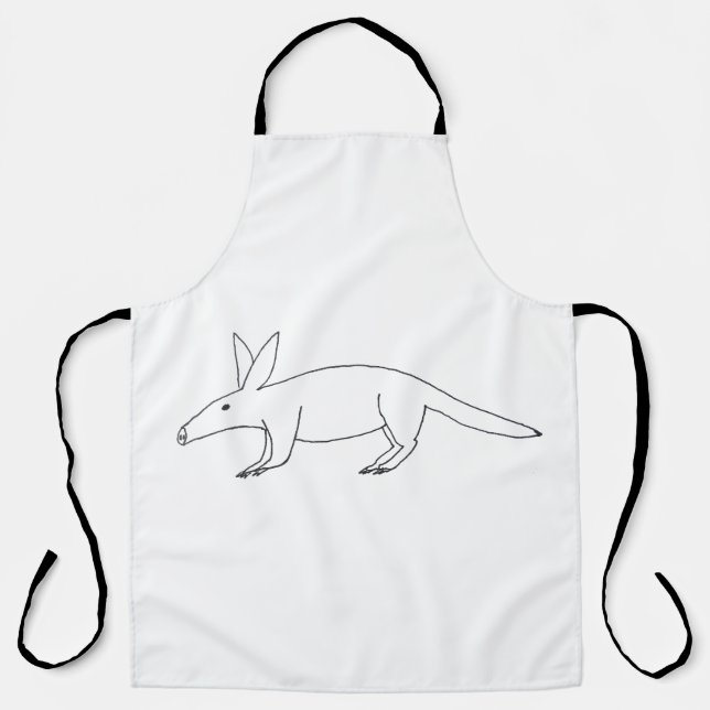 Badly drawn Aardvark Apron (Front)