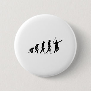 Badmincado Badminton Player Shuttle 6 Cm Round Badge