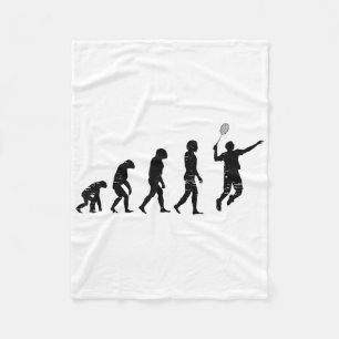 Badmincado Badminton Player Shuttle  Fleece Blanket