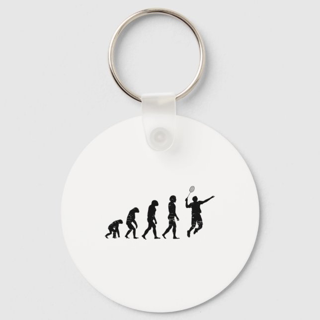 Badmincado Badminton Player Shuttle  Key Ring (Front)