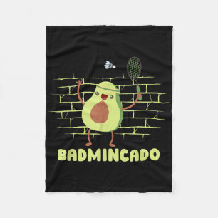 Badmincado - Racket Funny Player Game Match Badmin Fleece Blanket