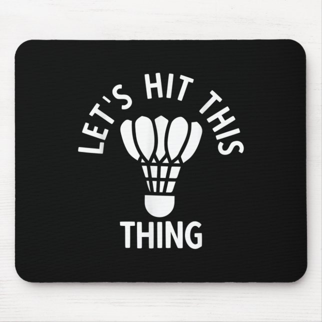 Badminton 1  mouse pad (Front)