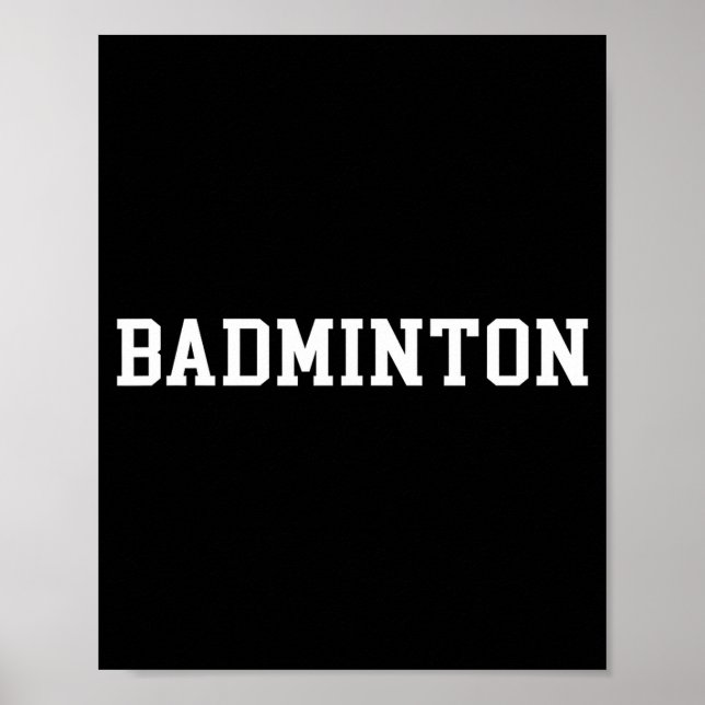 Badminton _1  poster (Front)