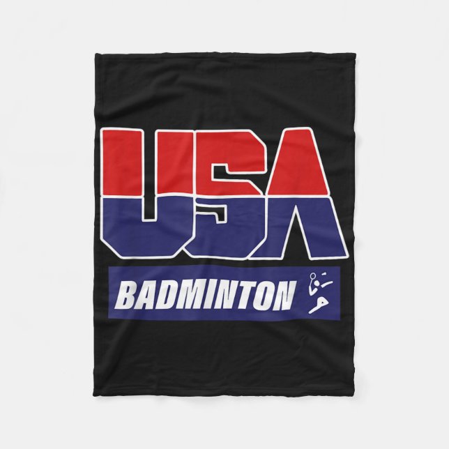 Badminton 2021 Usa  Fleece Blanket (Front)