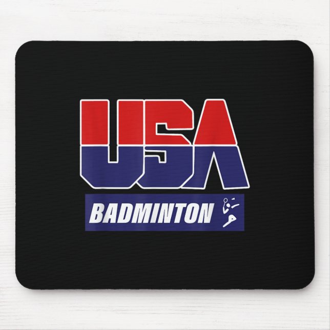 Badminton 2021 Usa  Mouse Pad (Front)