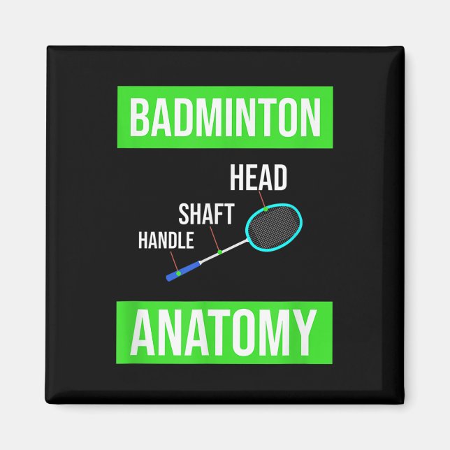 Badminton 2  magnet (Front)