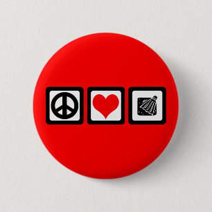 Badminton 6 Cm Round Badge