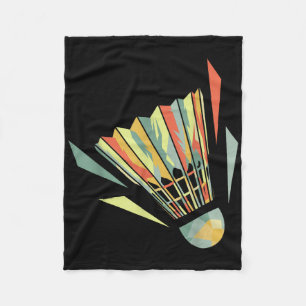 Badminton And Shuttle Fleece Blanket