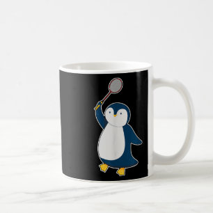Badminton And Shuttle Player Penguin Coffee Mug