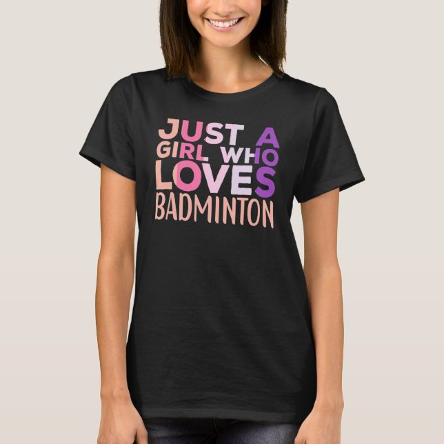 Badminton Apparel for Badminton Player for Women T-Shirt (Front)