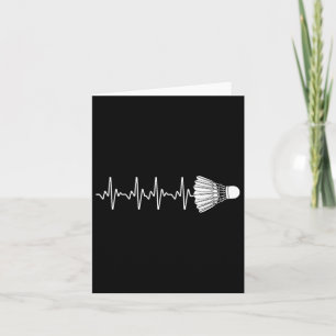 Badminton Art For Men Women Badminton Lover Badmin Card