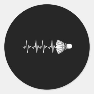 Badminton Art For Men Women Badminton Lover Badmin Classic Round Sticker