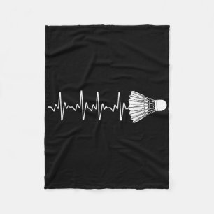 Badminton Art For Men Women Badminton Lover Badmin Fleece Blanket