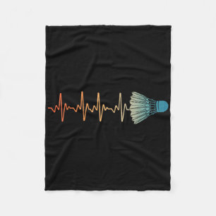 Badminton Art For Men Women Badminton Lover Badmin Fleece Blanket