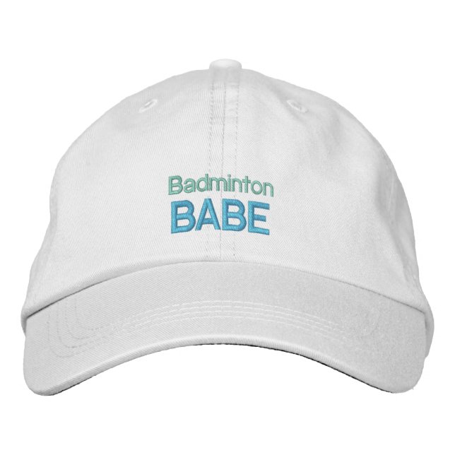 BADMINTON BABE cap (Front)