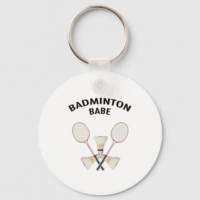 Badminton Babe Key Ring (Front)