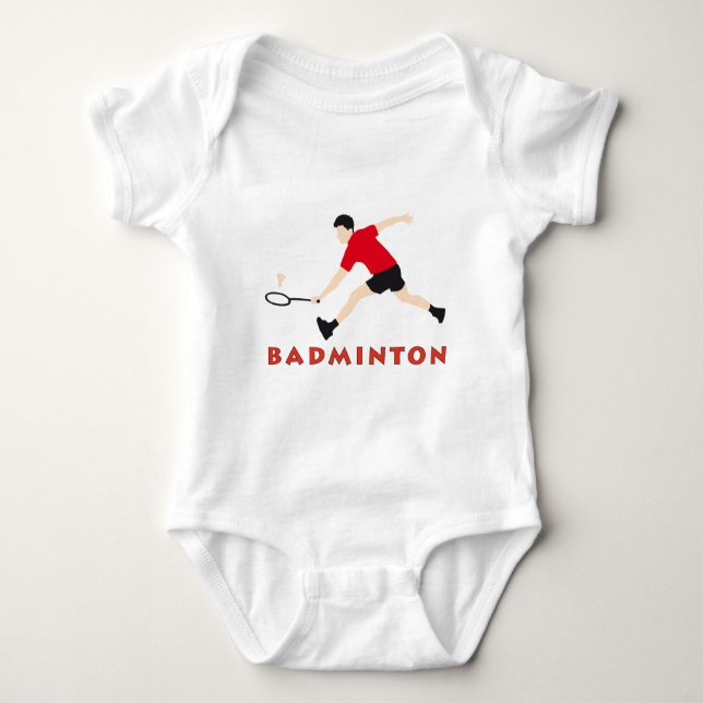 badminton baby bodysuit (Front)