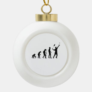 Badminton Badminton Ceramic Ball Christmas Ornament