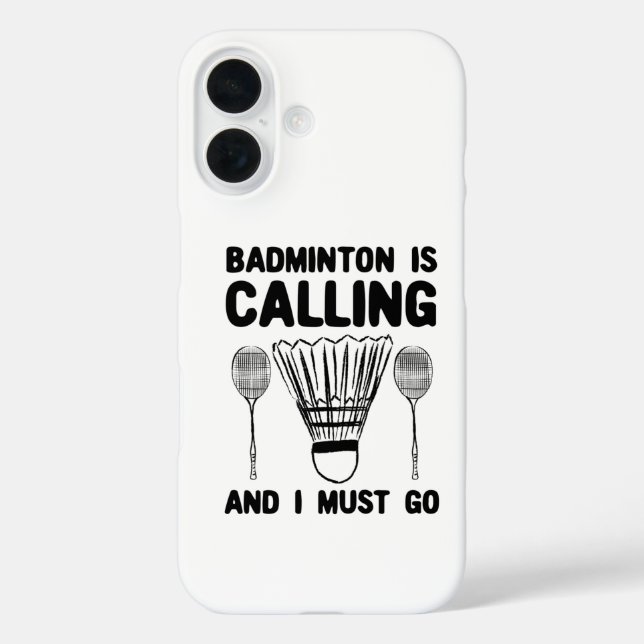 Badminton - Badminton Is Calling Case-Mate iPhone Case (Back)