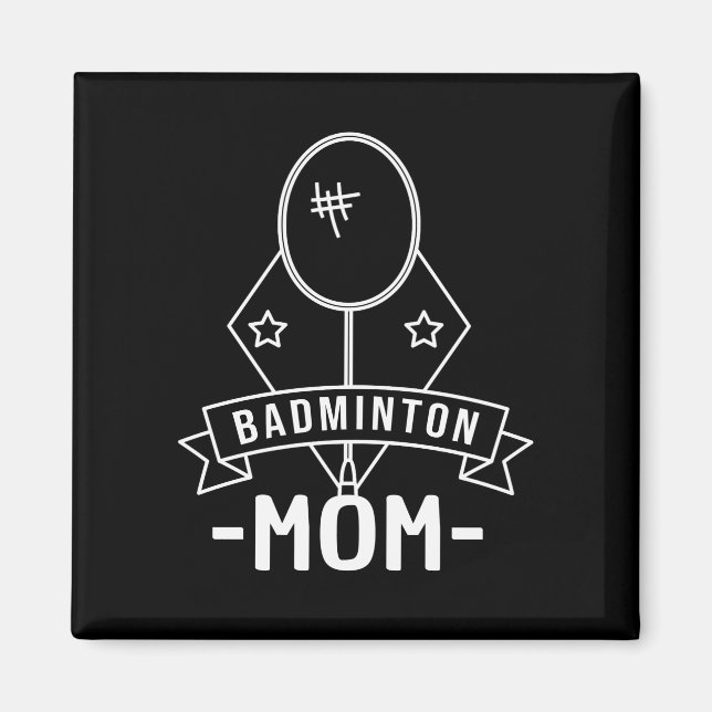 Badminton - Badminton Mom Magnet (Front)