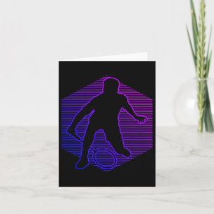 Badminton Badminton Player Men Women Shuttle Card