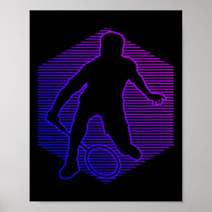 Badminton Badminton Player Men Women Shuttle  Poster