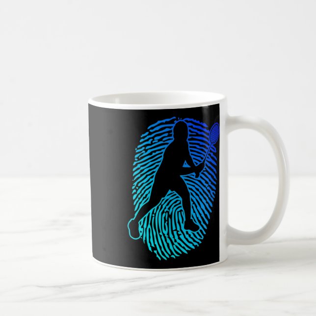 Badminton Badminton Player Squash Shuttle  Coffee Mug (Right)